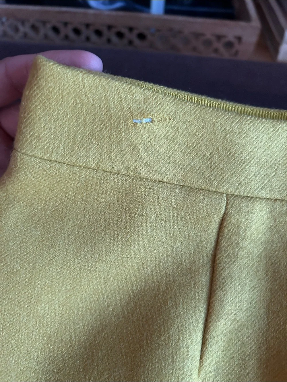 J. Crew No. 2 Wool Double-Serge Mustard Pencil Skirt - Classic Academia